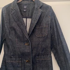 GAP Dark Denim Blazer Size 6